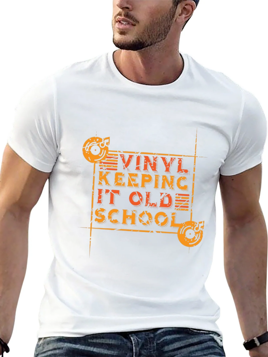 Vinyl Record Keeping It Old School Graphic Tee product image 10