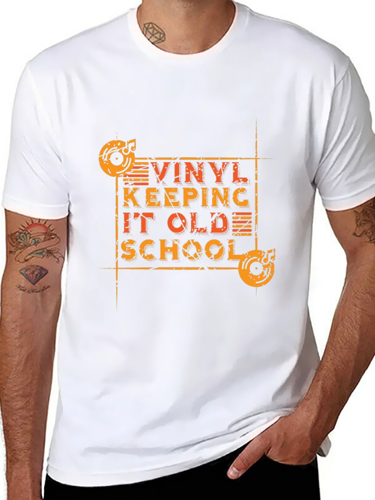 Vinyl Record Keeping It Old School Graphic Tee product image 6