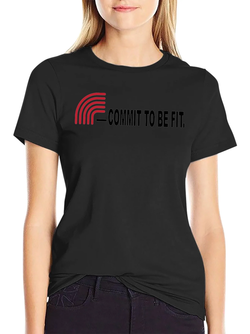Commit to Be Fit Black T-Shirt product image 2