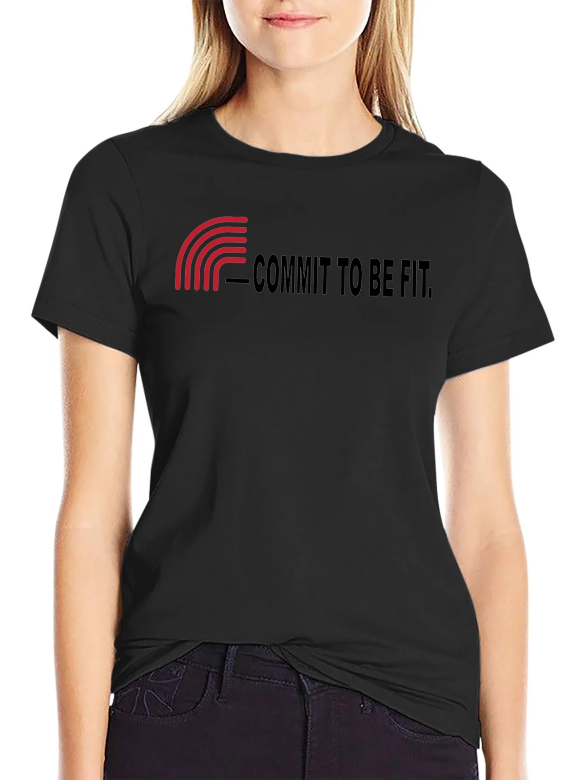 Commit to Be Fit Black T-Shirt product image 2