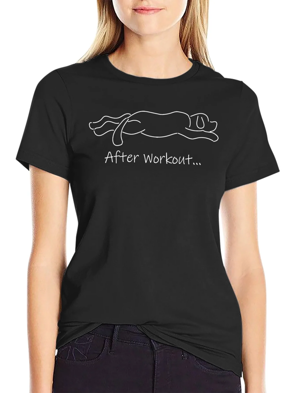 After Workout Dog Graphic T-Shirt product image 2