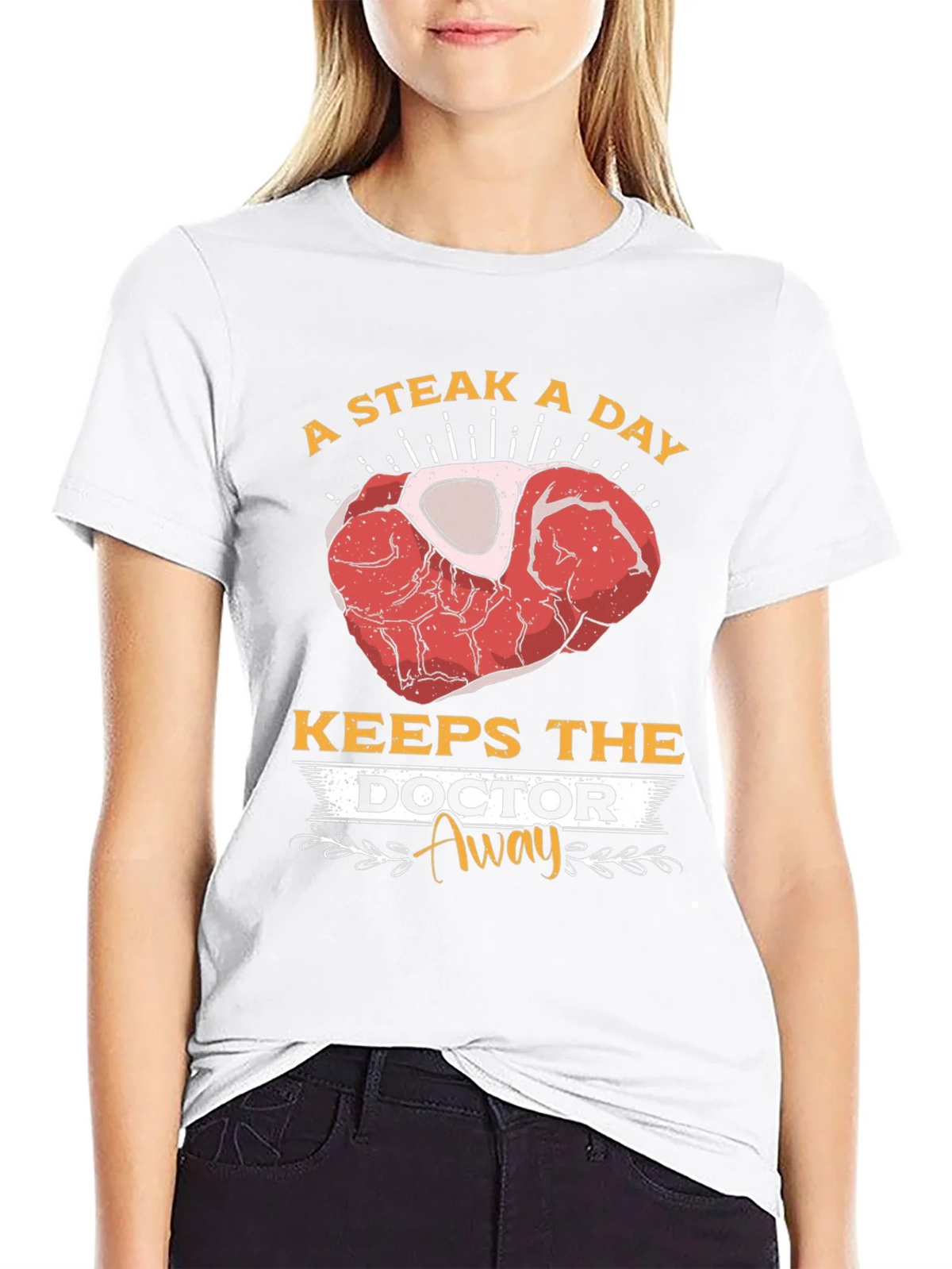 Steak A Day Keeps The Doctor Away T-Shirt product image 8