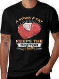 Steak A Day Keeps The Doctor Away T-Shirt product image 1