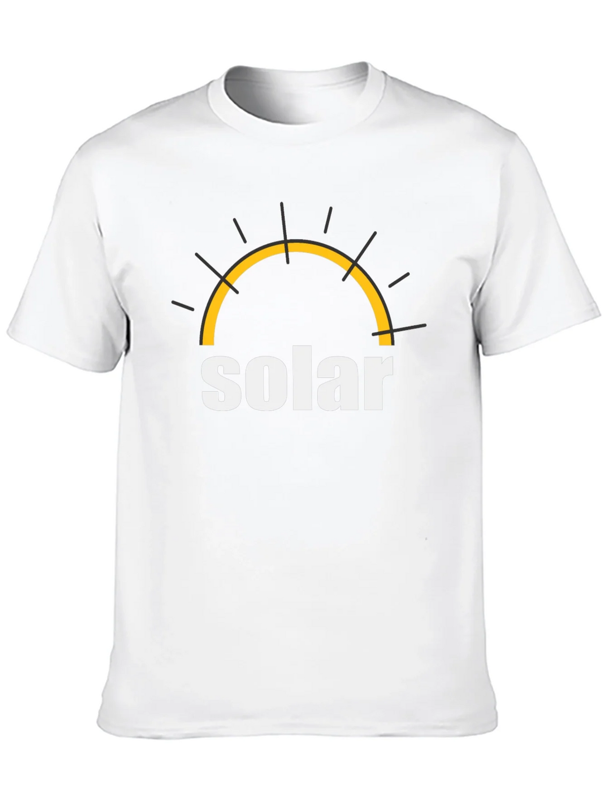 Solar Energy T-Shirt - Black Cotton Graphic Tee product image 5