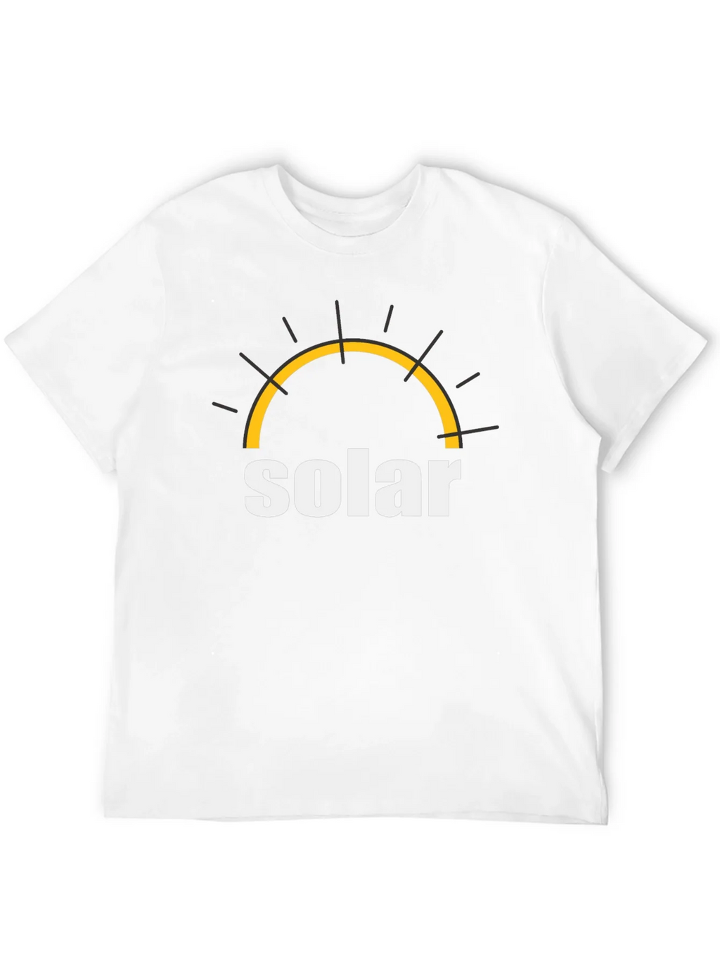 Solar Energy T-Shirt - Black Cotton Graphic Tee product image 6