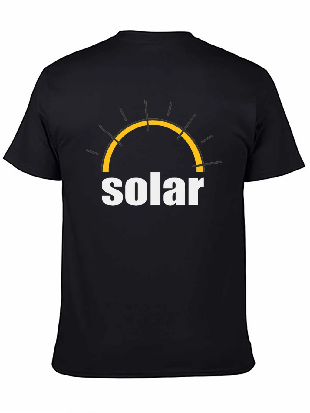 Solar Energy T-Shirt - Black Cotton Graphic Tee product image 3