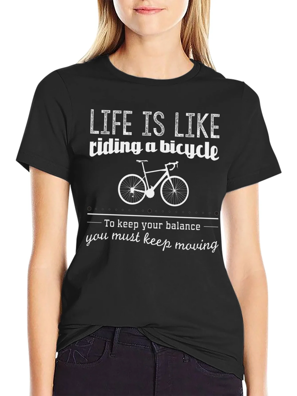 Life is Like Riding a Bicycle T-Shirt product image 1