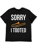 Sorry I Tooted Trombone T-Shirt Funny Musician Tee product image 1