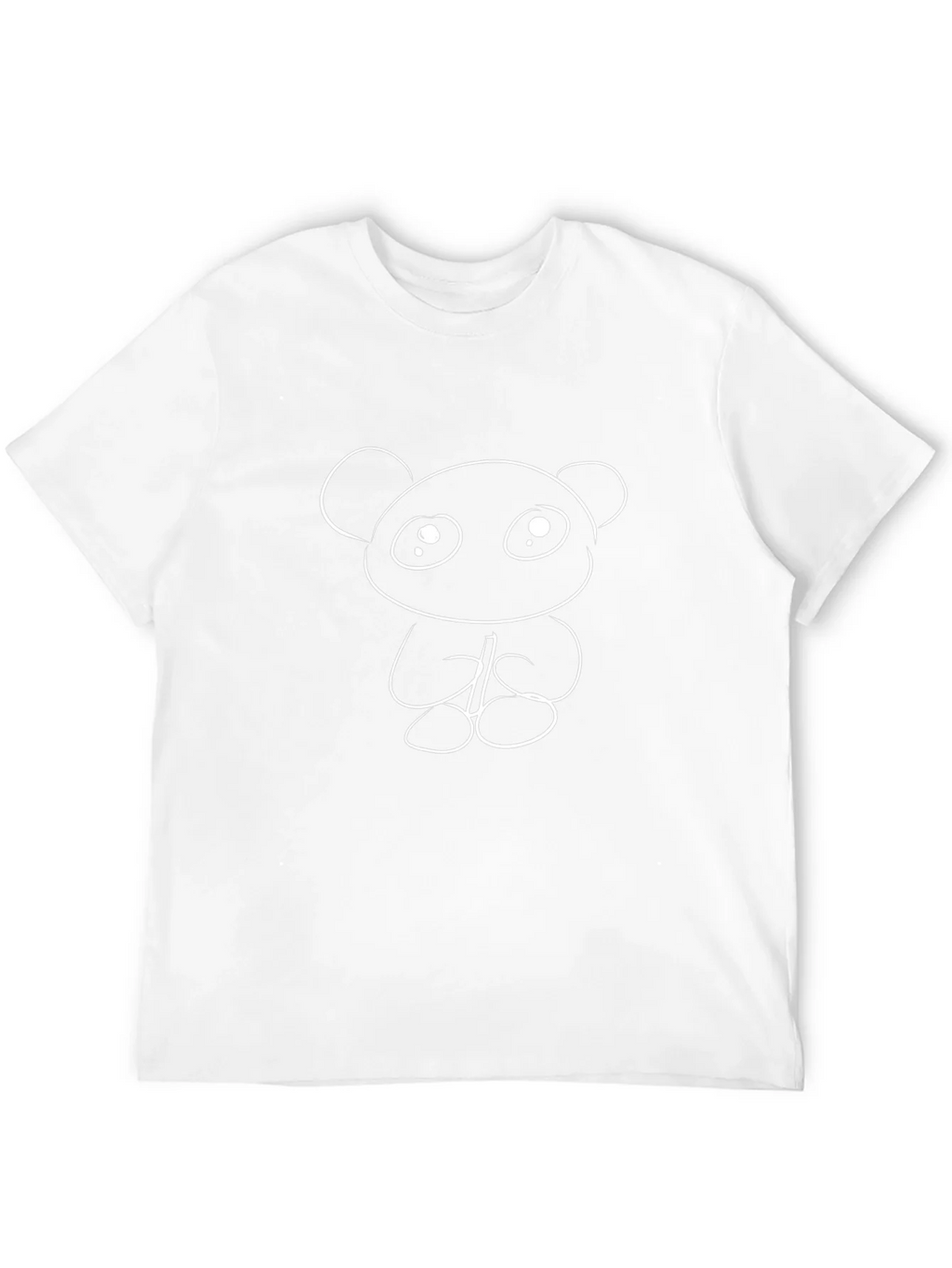 Cute Panda Bear Graphic Tee - Black Cotton Casual T-Shirt product image 11