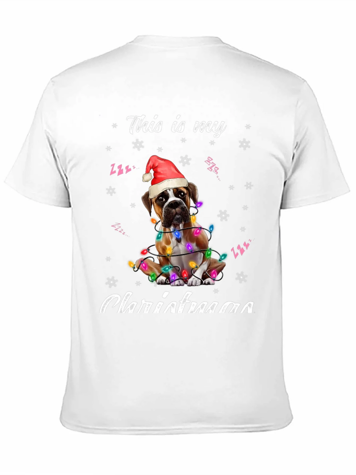 Christmas Boxer Dog T-Shirt