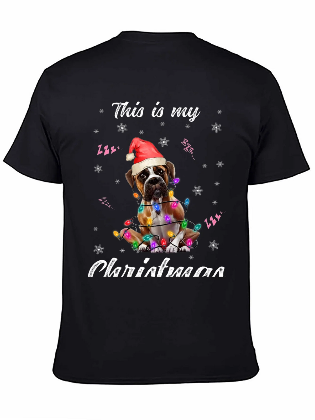 Christmas Boxer Dog T-Shirt