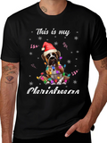 Christmas Boxer Dog T-Shirt
