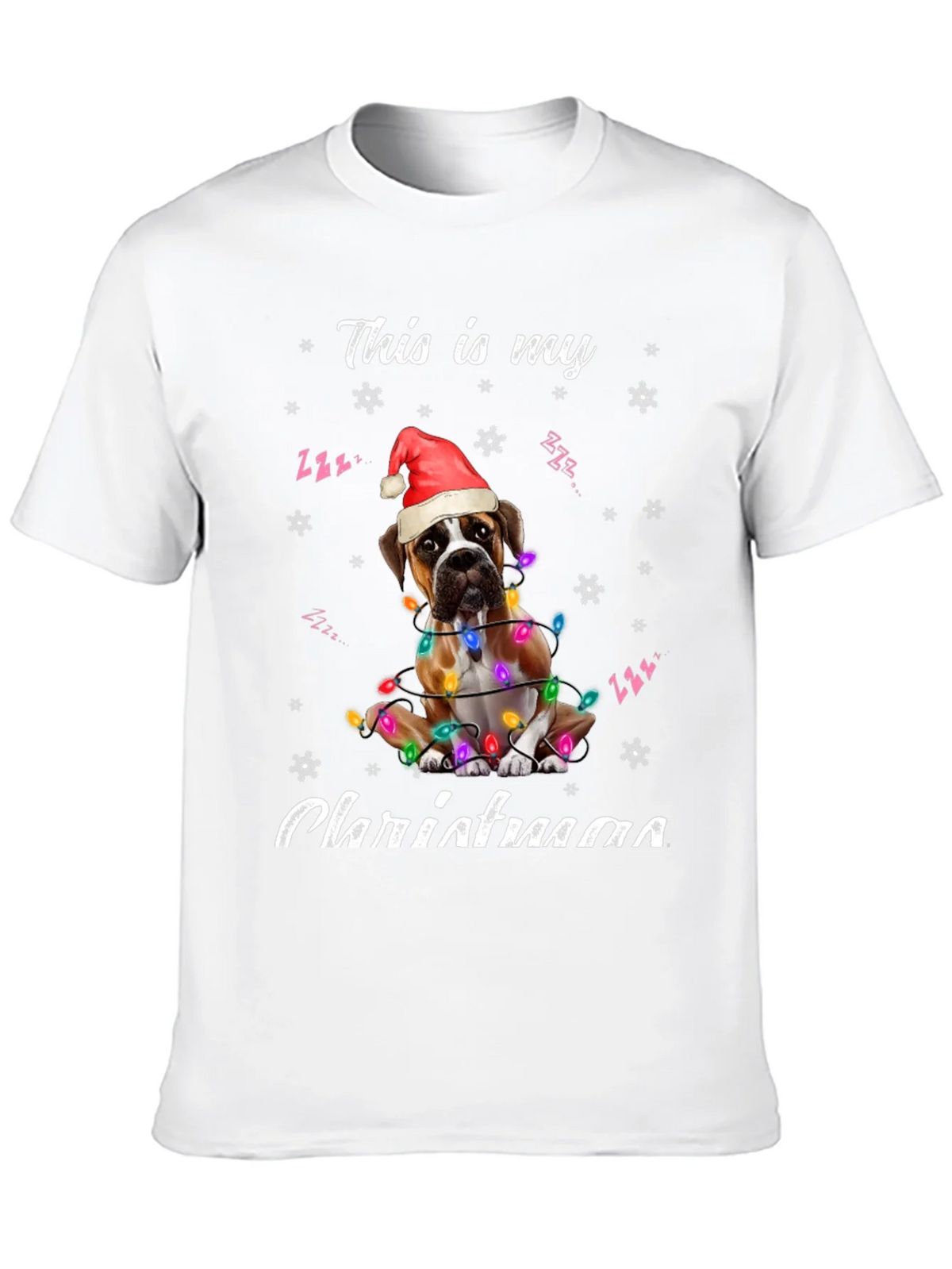 Christmas Boxer Dog T-Shirt