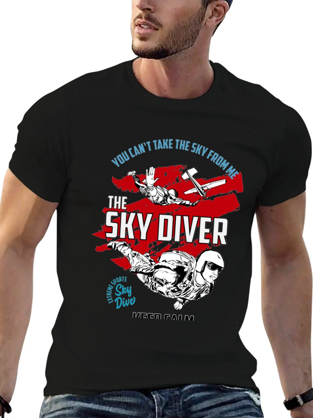 Skydiving T-Shirt - You Cant Take the Sky From Me! product image 6