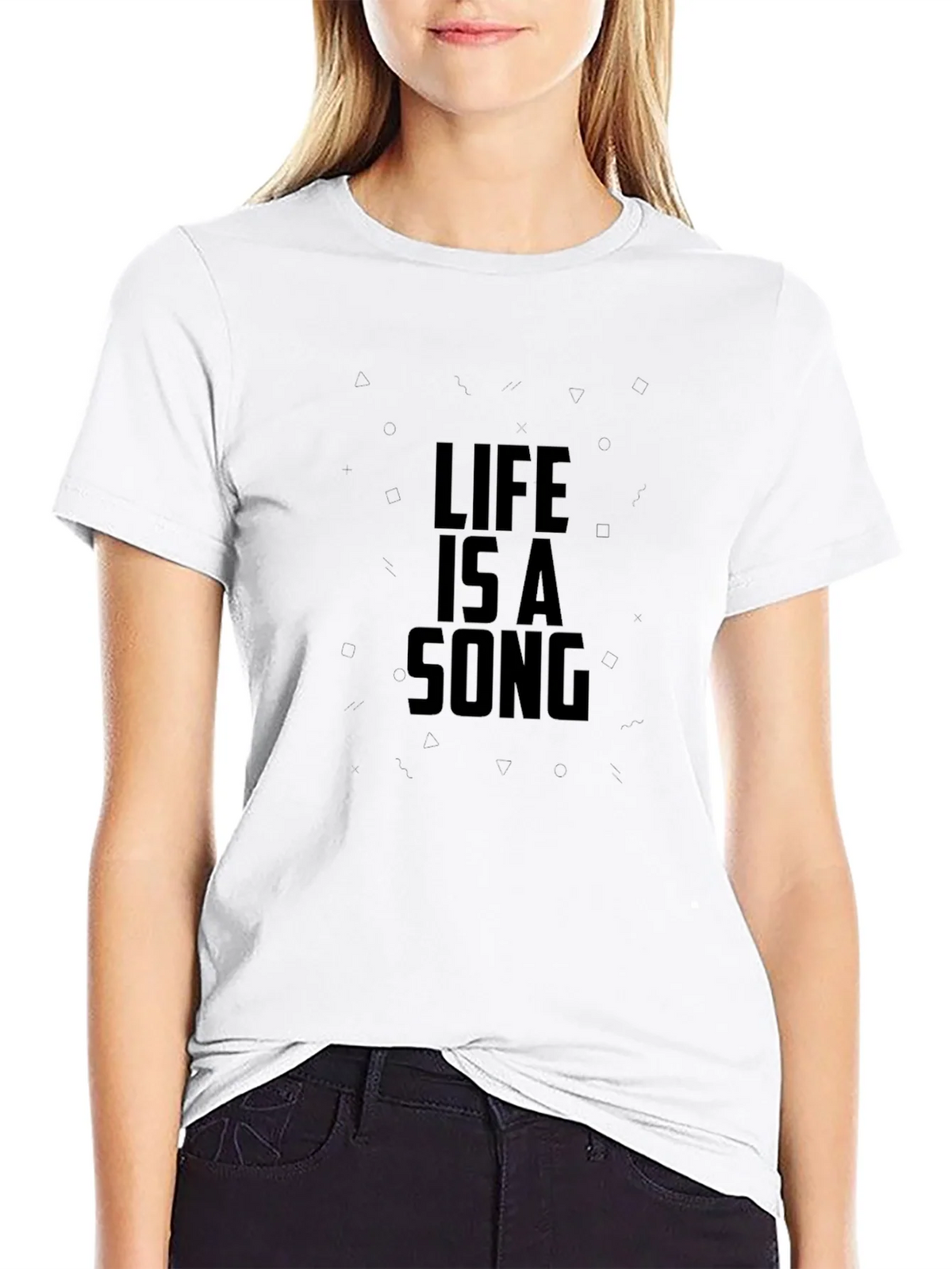 Life is a Song Black Graphic Tee product image 7
