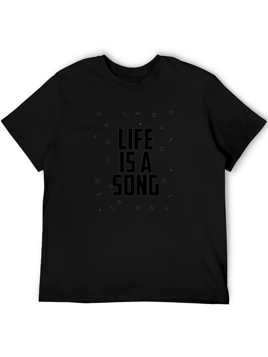 Life is a Song Black Graphic Tee product image 5