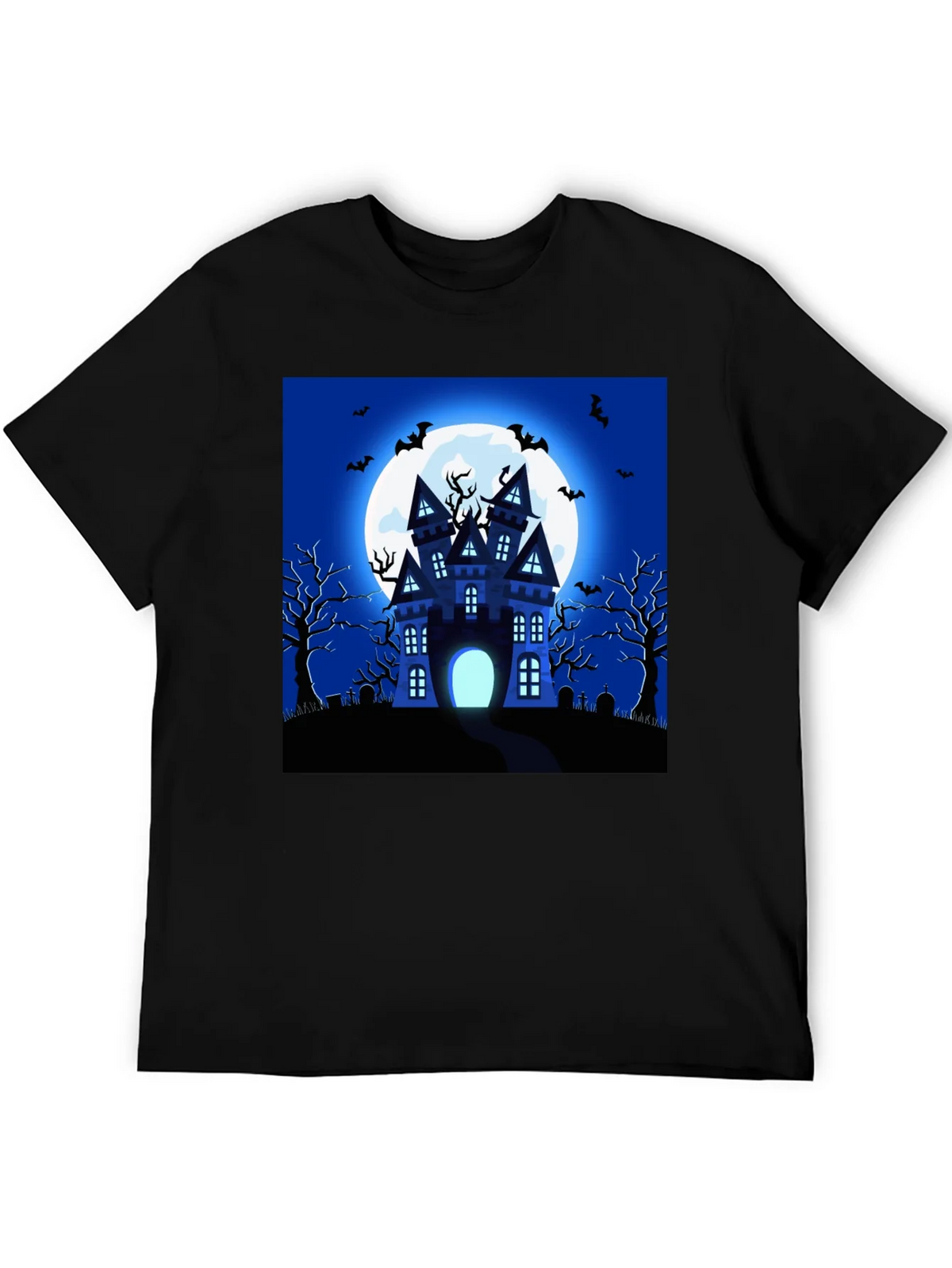 Halloween Haunted House Graphic T-Shirt product image 5