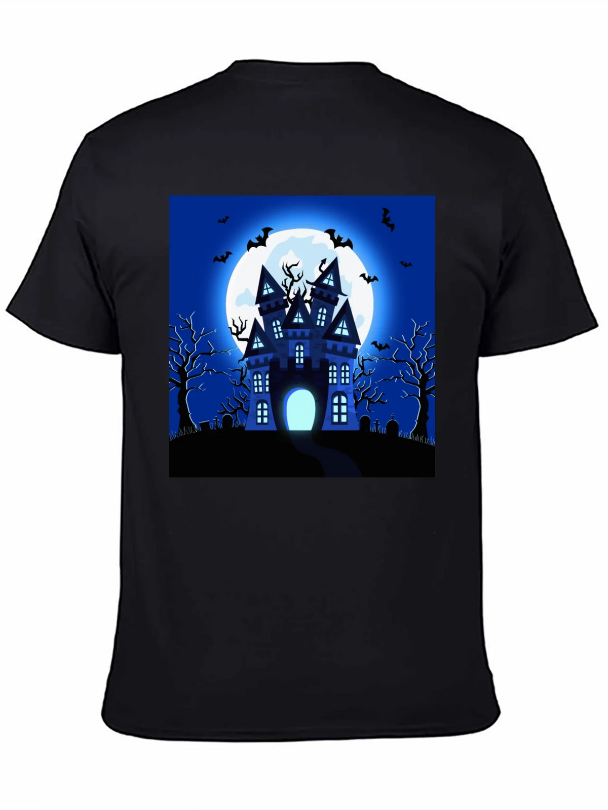 Halloween Haunted House Graphic T-Shirt product image 4