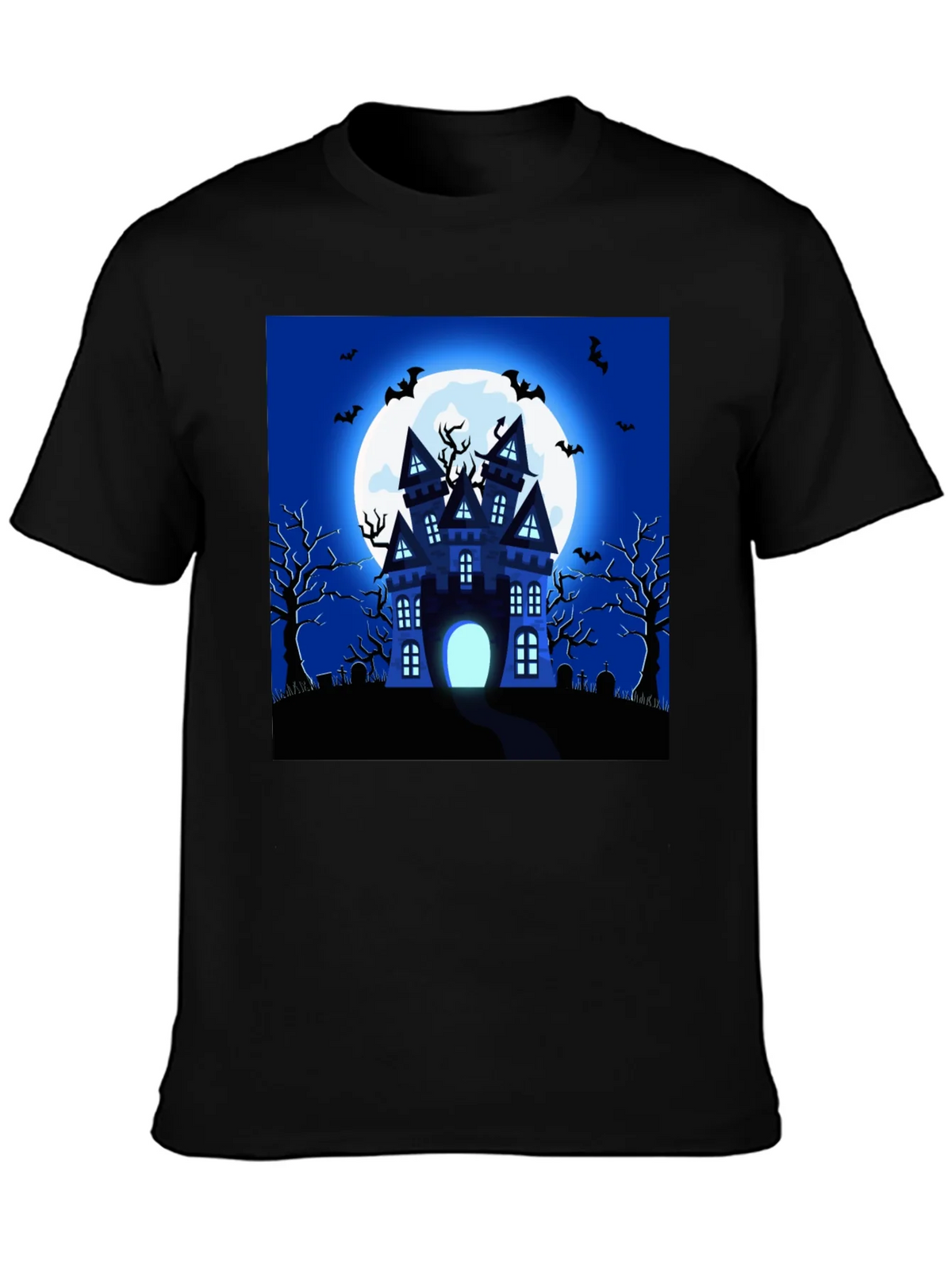 Halloween Haunted House Graphic T-Shirt product image 3
