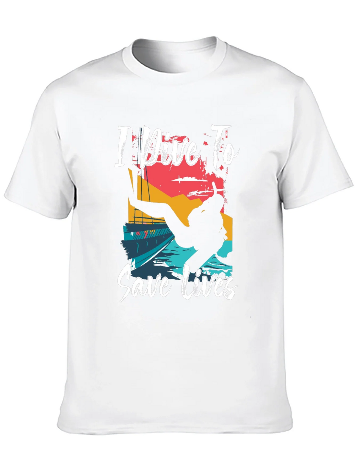 I Dive To Save Lives Graphic T-Shirt product image 9