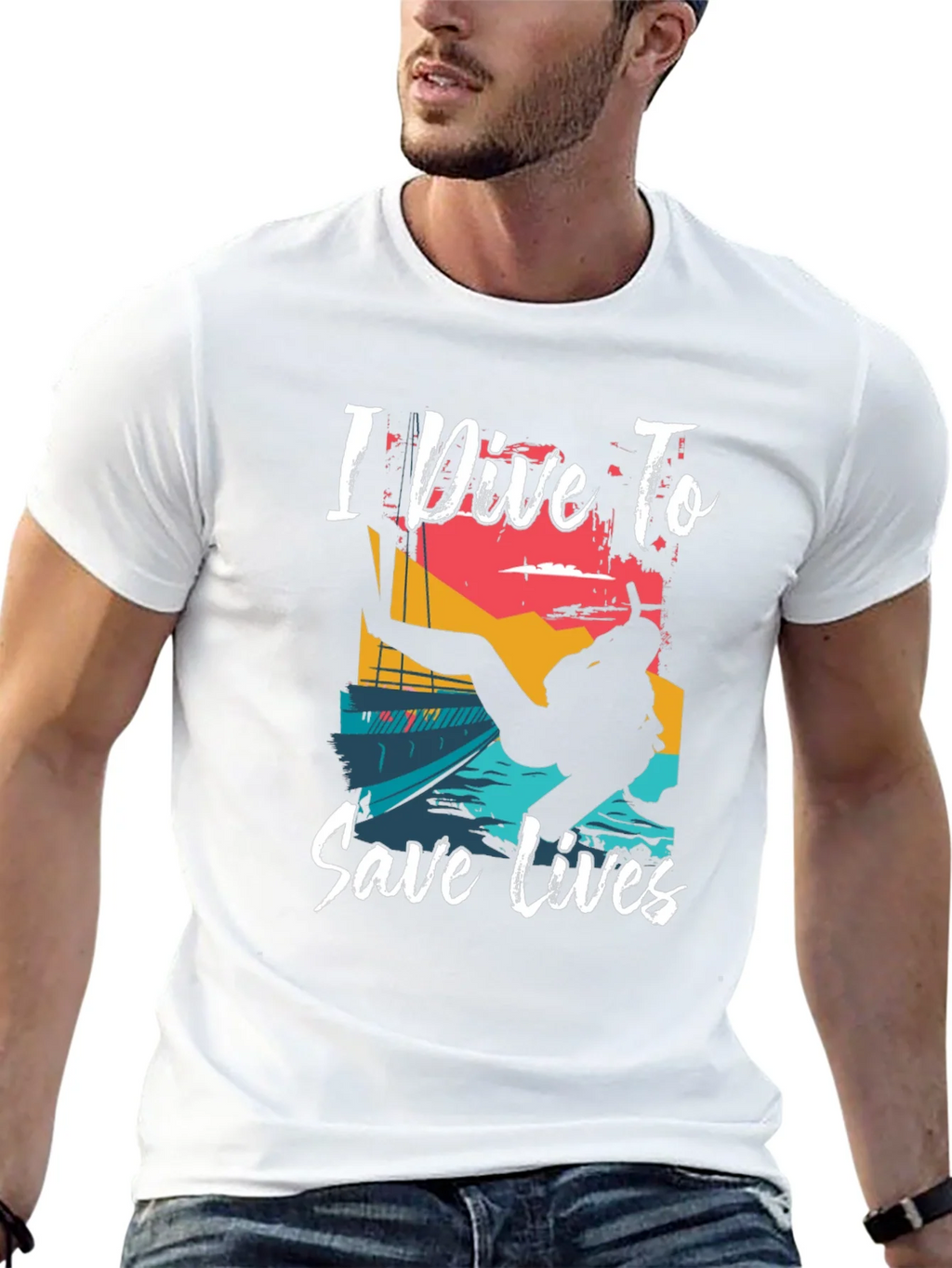 I Dive To Save Lives Graphic T-Shirt product image 12