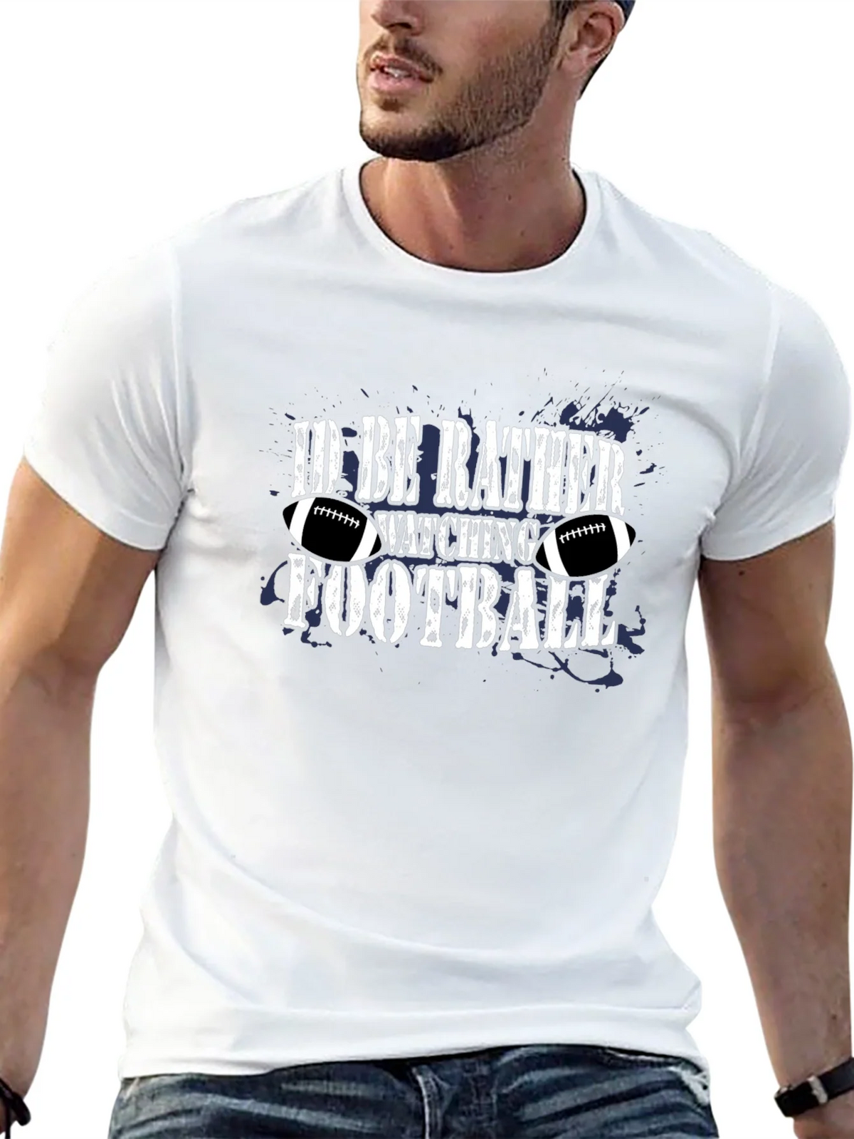 Id Rather Be Watching Football T-Shirt product image 2