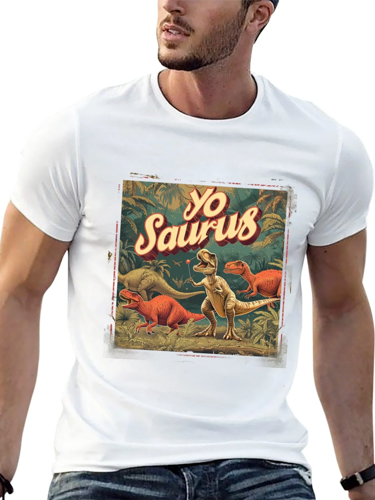 Yo Saurus Dinosaur Graphic Tee product image 12