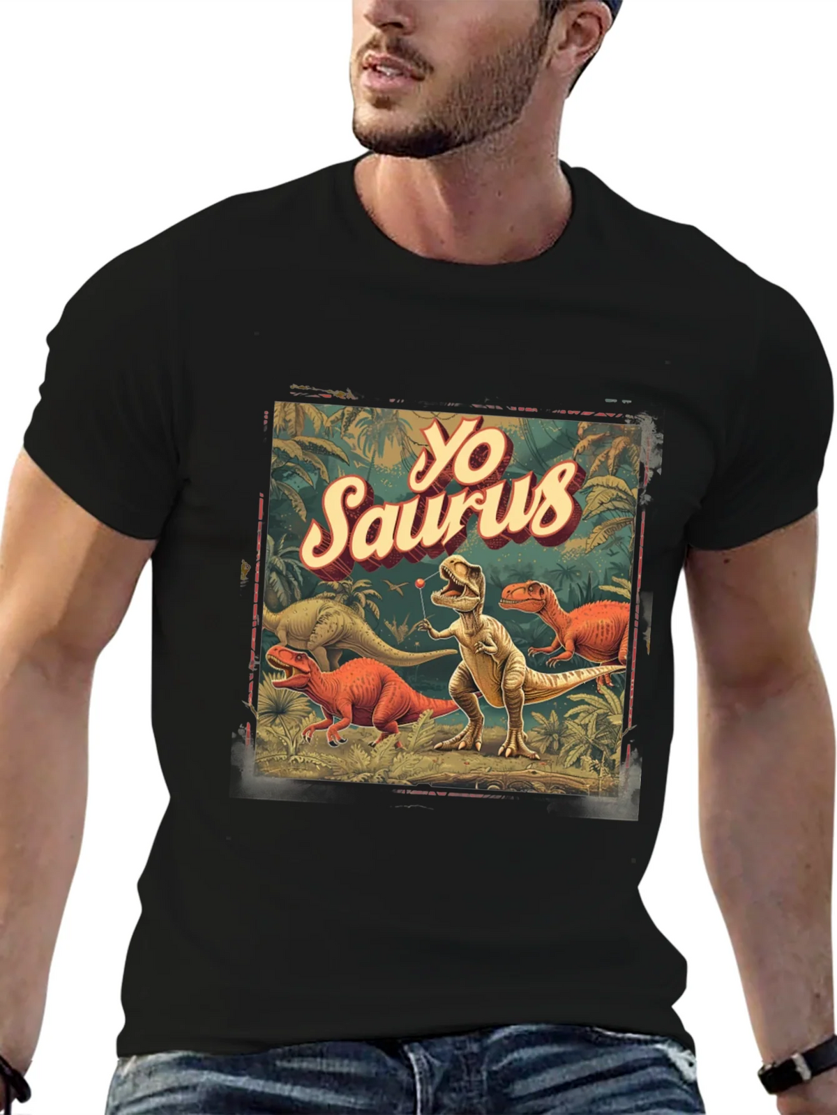 Yo Saurus Dinosaur Graphic Tee product image 6
