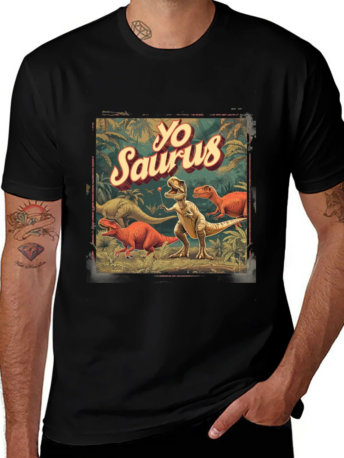 Yo Saurus Dinosaur Graphic Tee product image 1