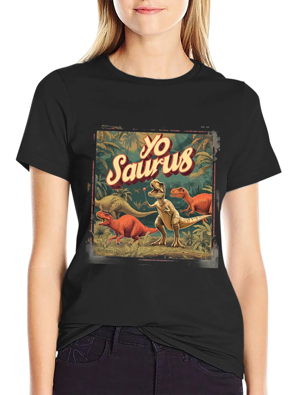 Yo Saurus Dinosaur Graphic Tee product image 2