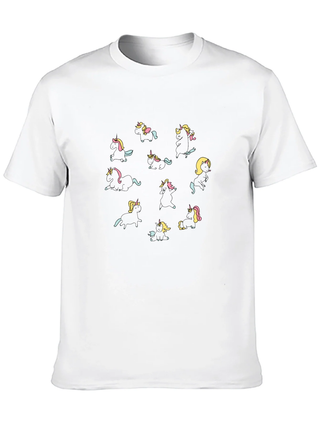 Unicorn Print Black T-Shirt product image 3