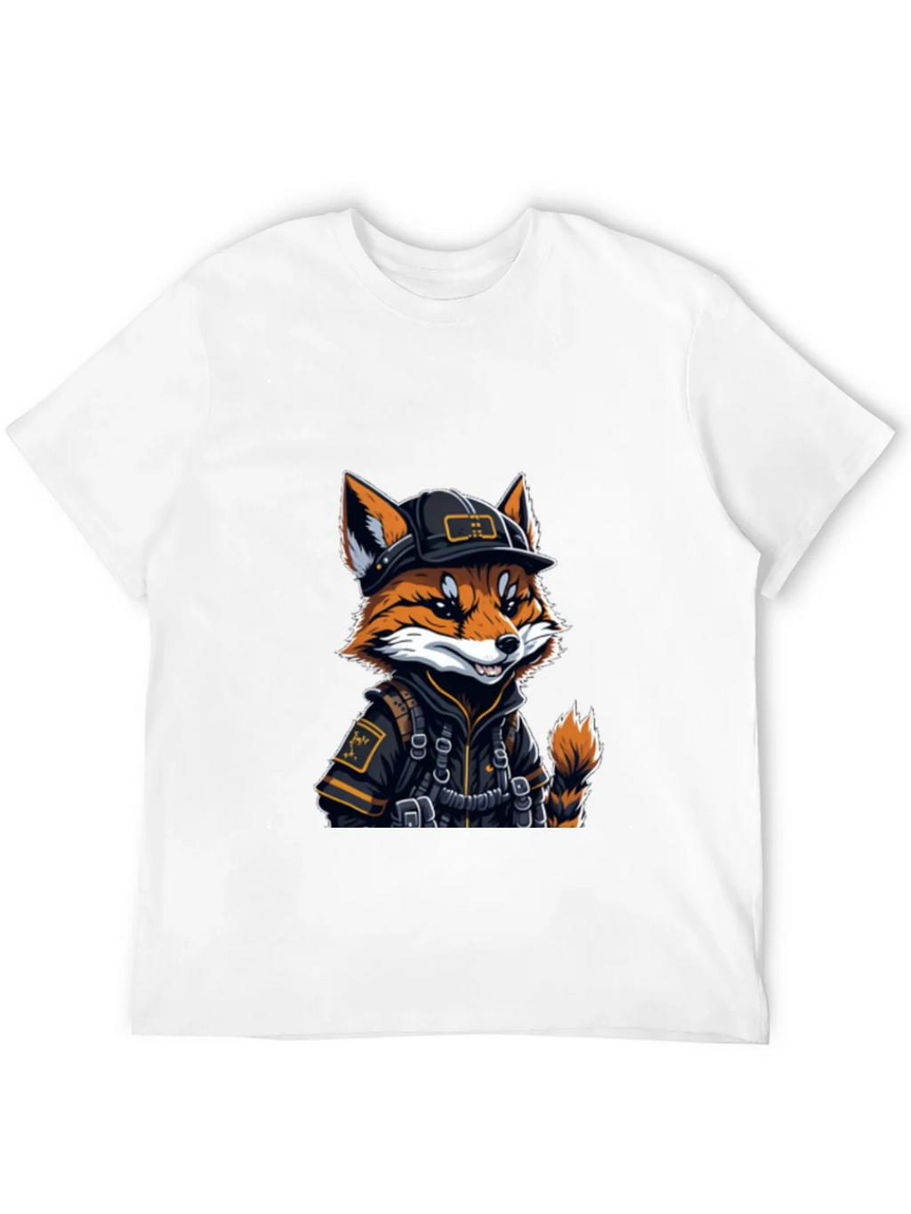 Cool Fox Graphic Tee - Black Cotton Comfort product image 9