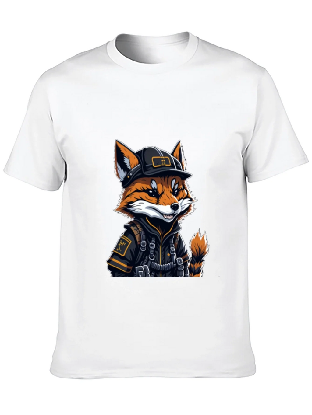 Cool Fox Graphic Tee - Black Cotton Comfort product image 7