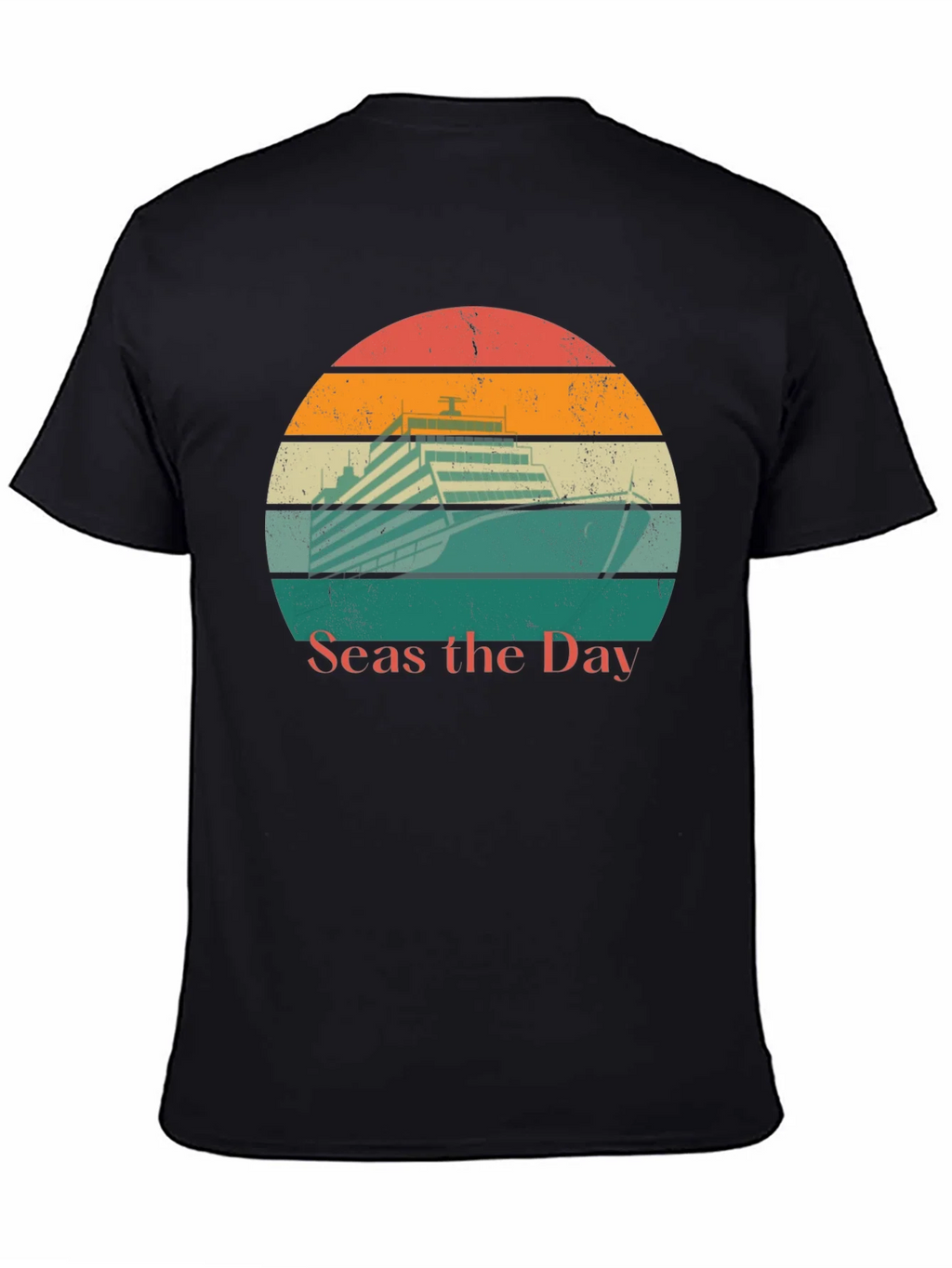 Seas the Day Cruise Ship Graphic Tee product image 2