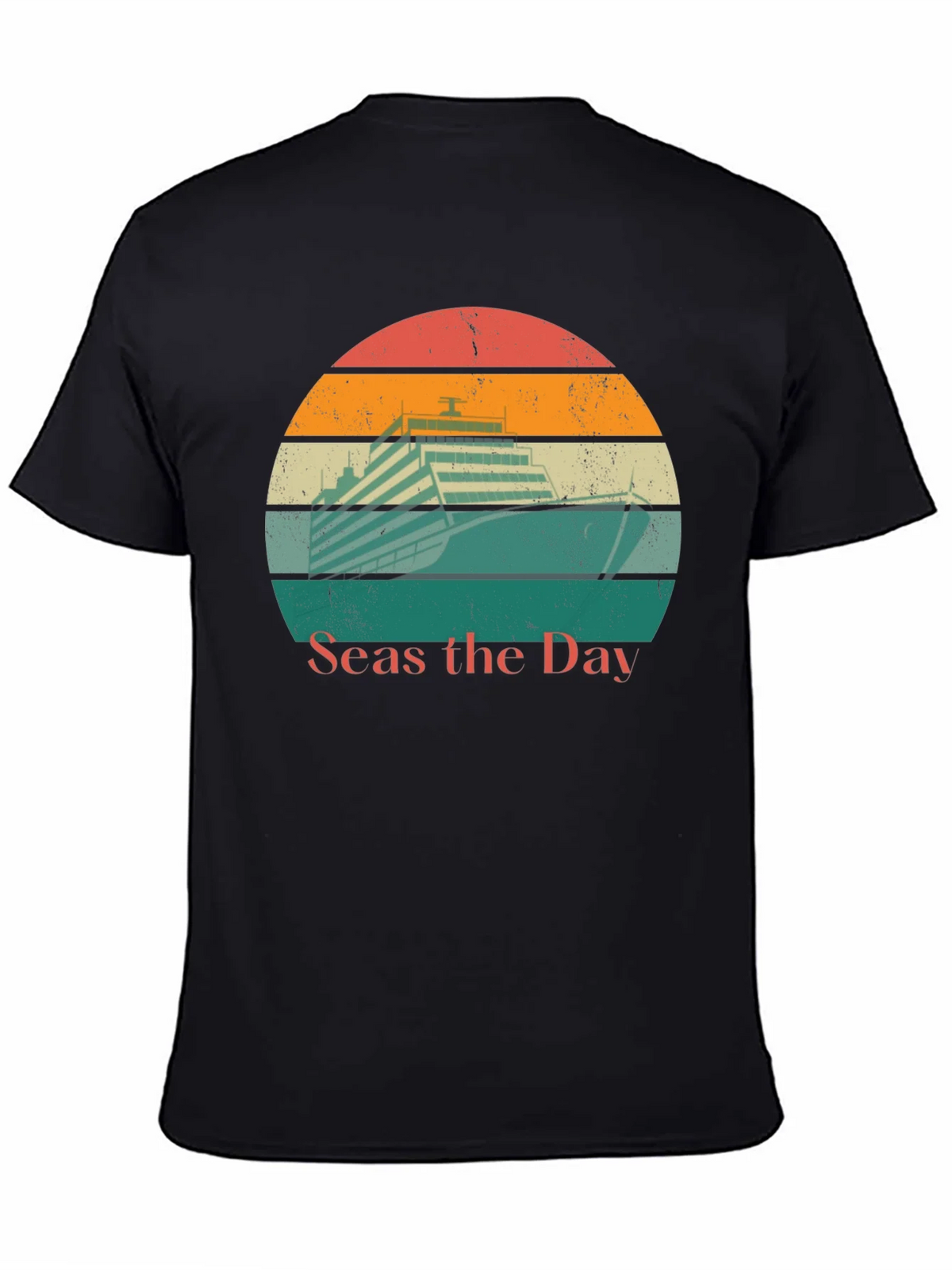 Seas the Day Cruise Ship Graphic Tee product image 2