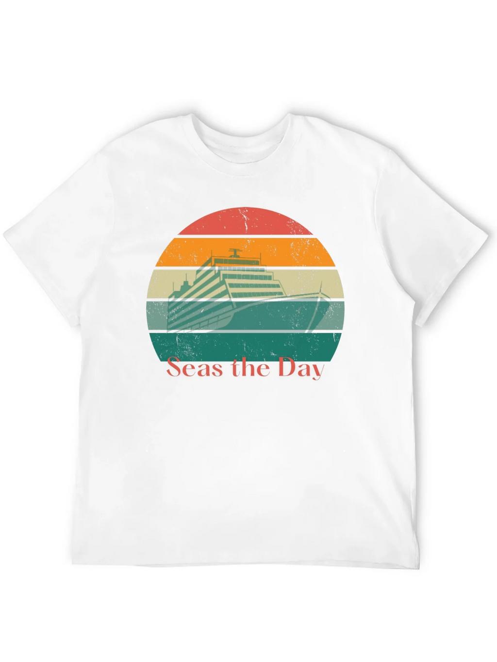 Seas the Day Cruise Ship Graphic Tee product image 5