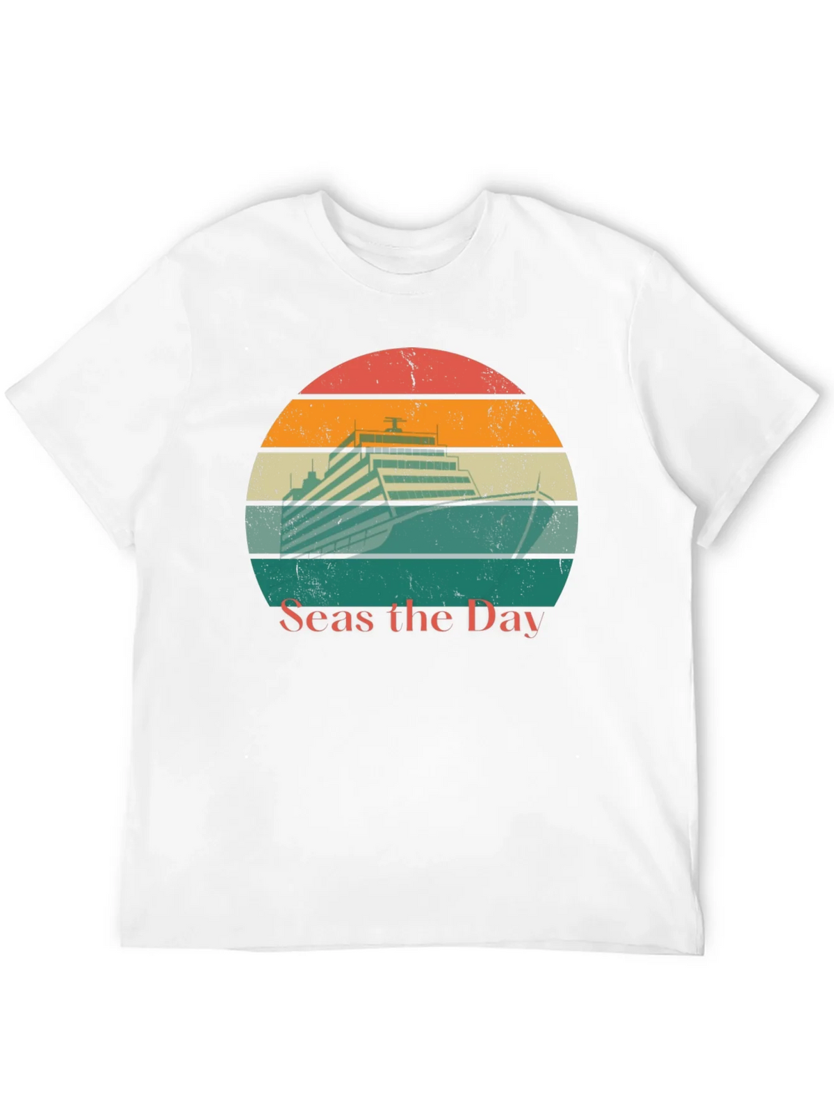 Seas the Day Cruise Ship Graphic Tee product image 5