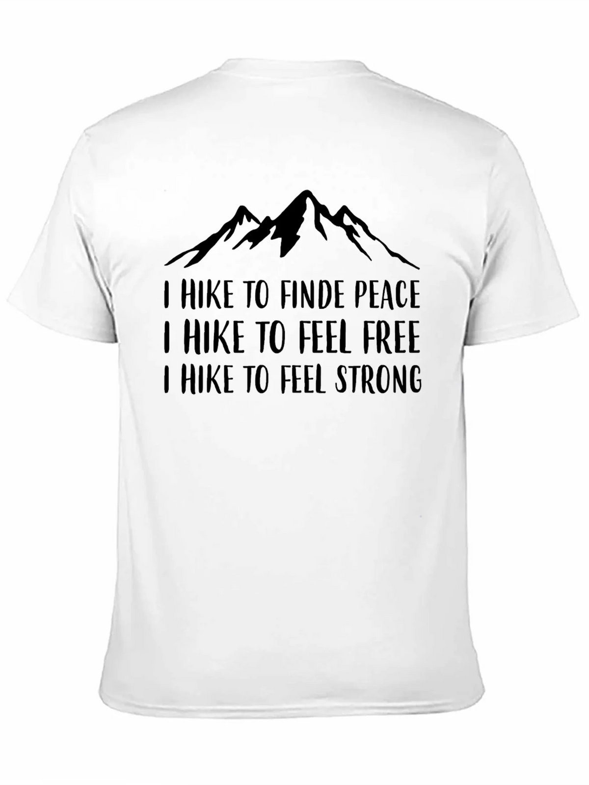 Hikers Motivational Black Graphic Tee product image 10