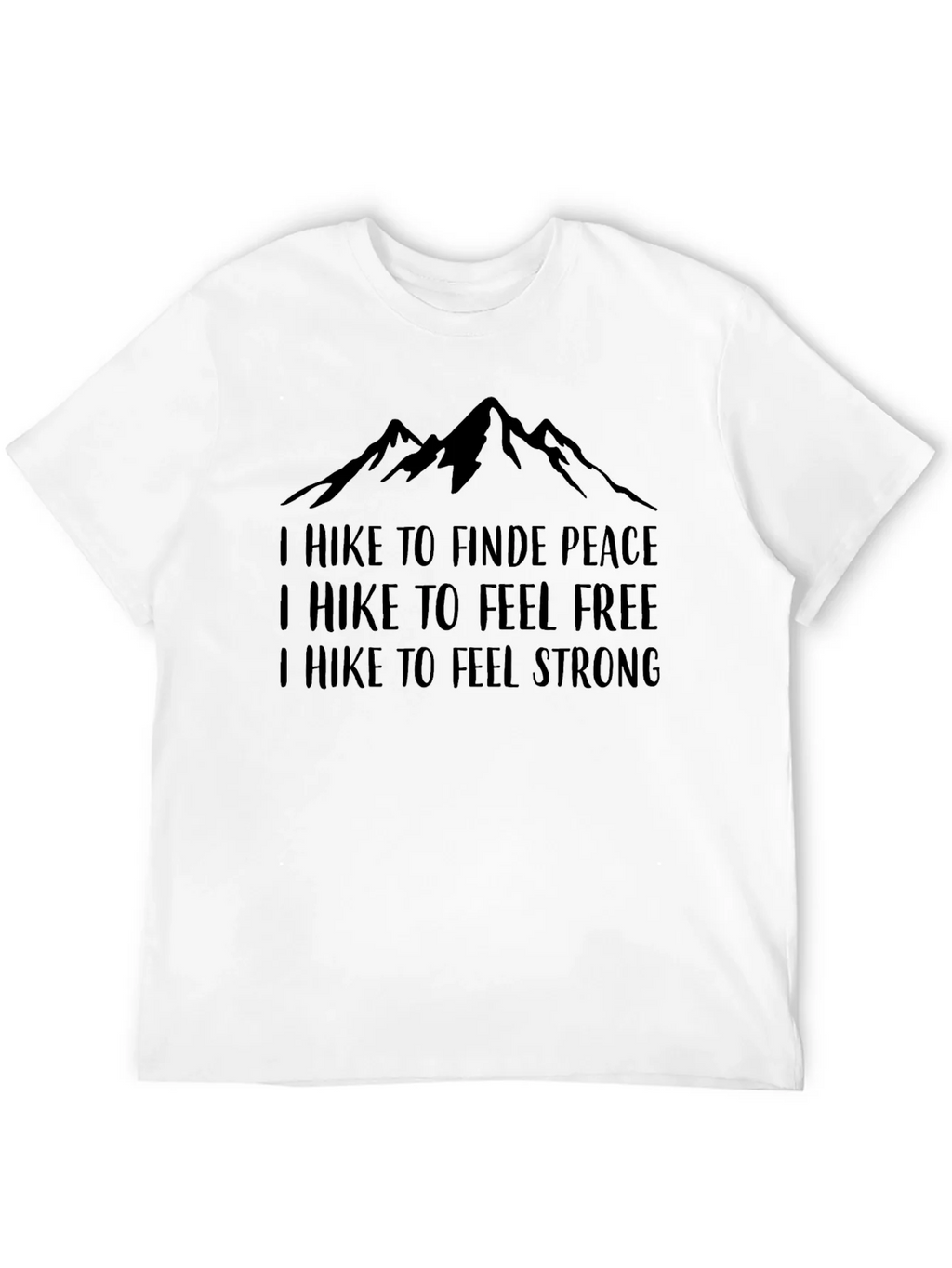 Hikers Motivational Black Graphic Tee product image 11