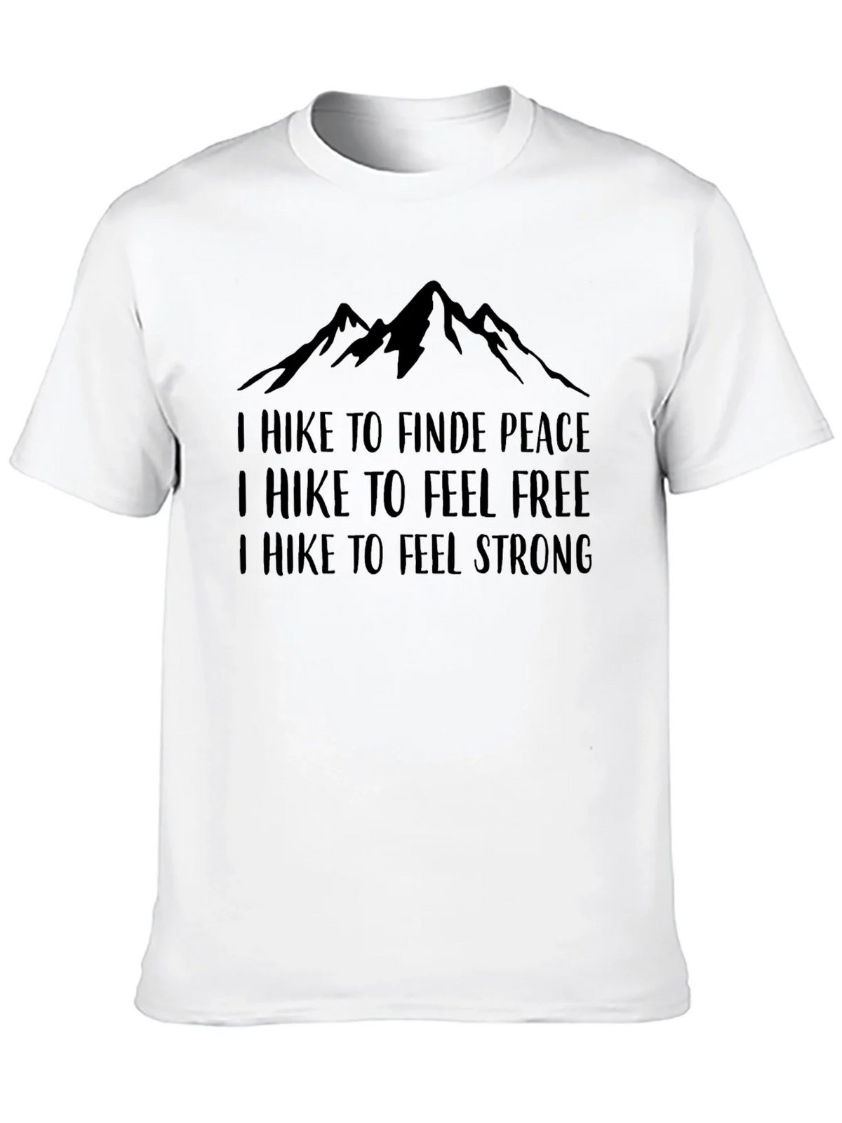 Hikers Motivational Black Graphic Tee product image 9