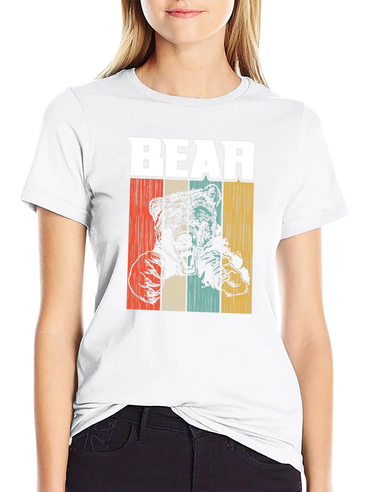 Vintage Style Bear Graphic T-Shirt product image 5