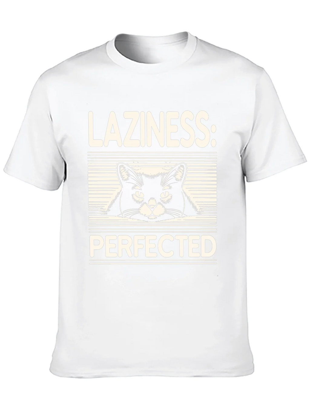 Laziness Perfected Cat Graphic Tee - Black product image 8