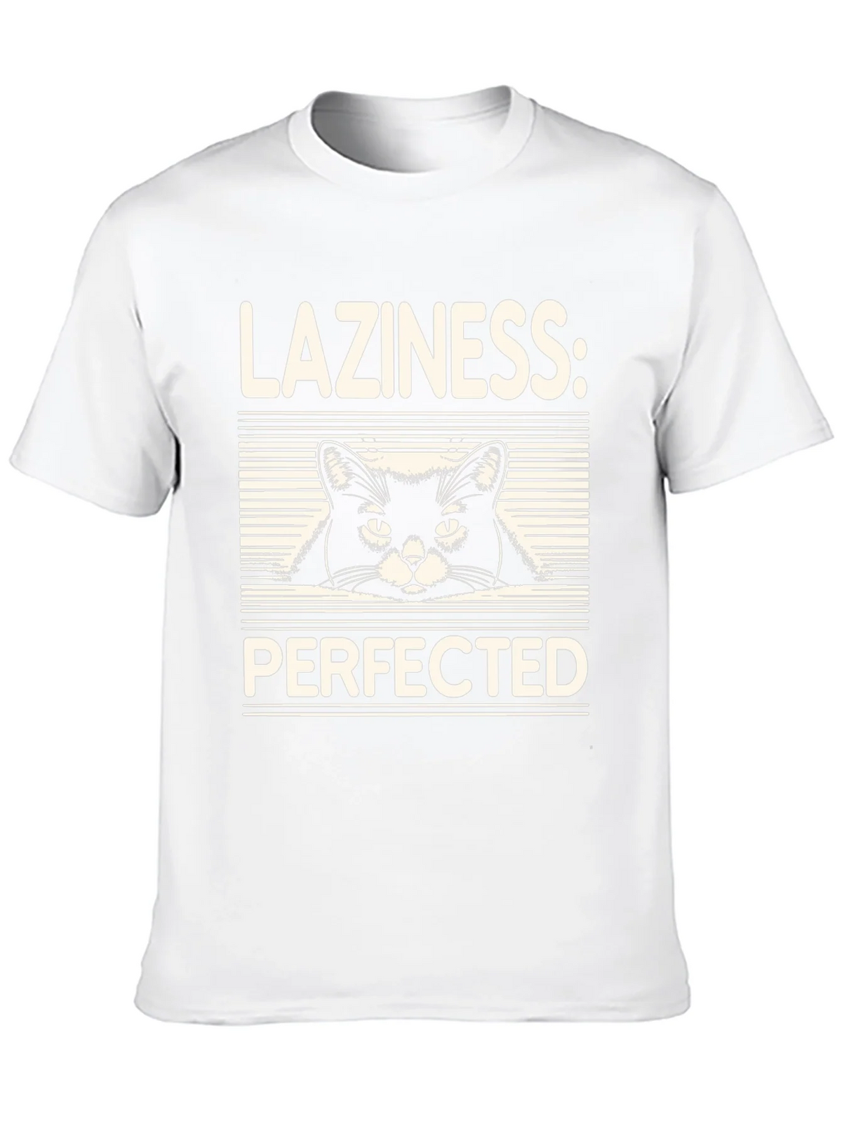 Laziness Perfected Cat Graphic Tee - Black product image 8