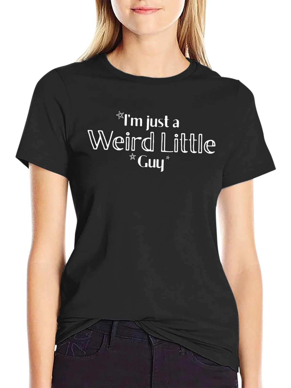 Weird Little Guy Graphic T-Shirt - Black product image 2