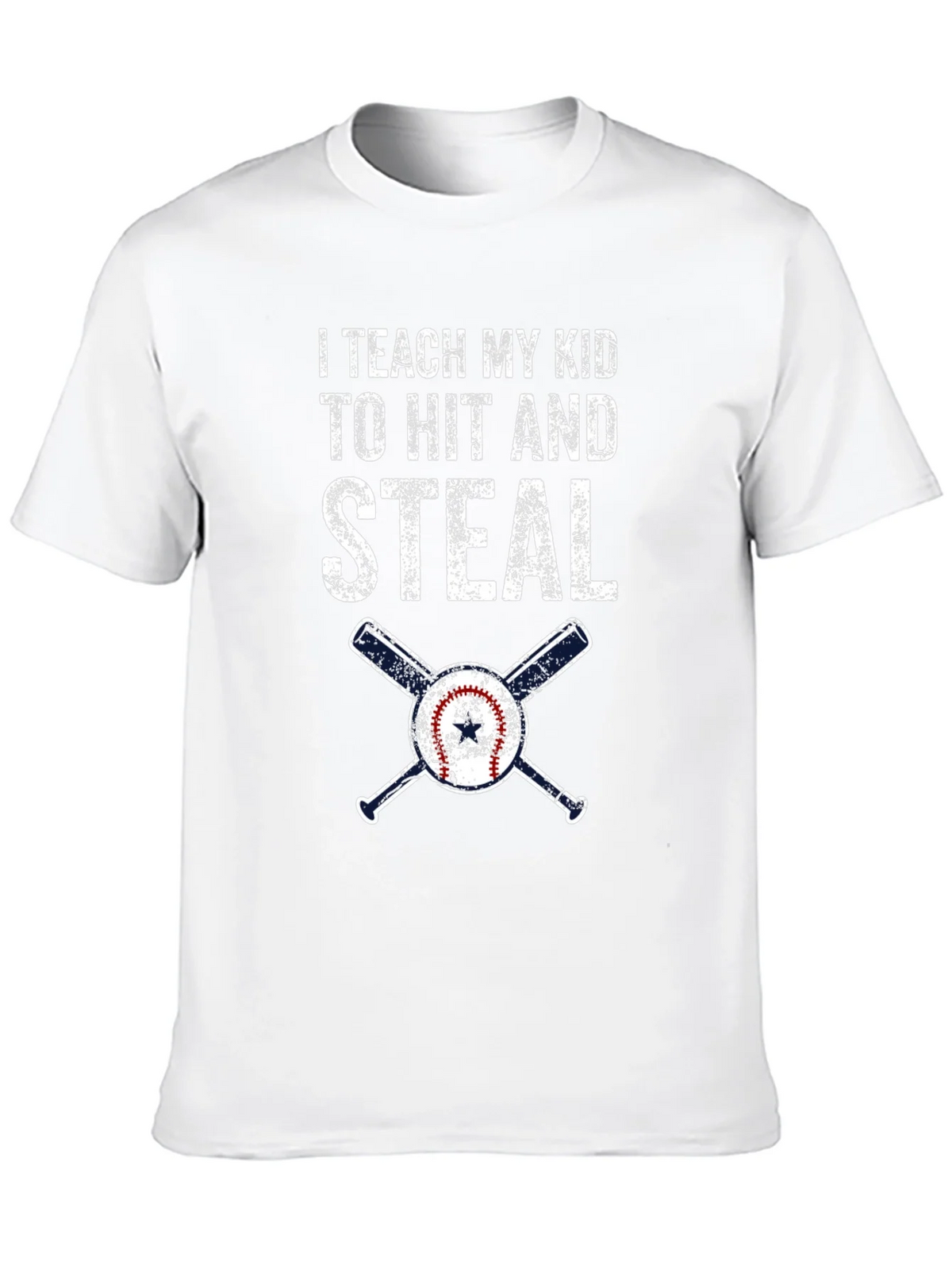 I Teach My Kid To Hit and Steal Baseball T-Shirt product image 9
