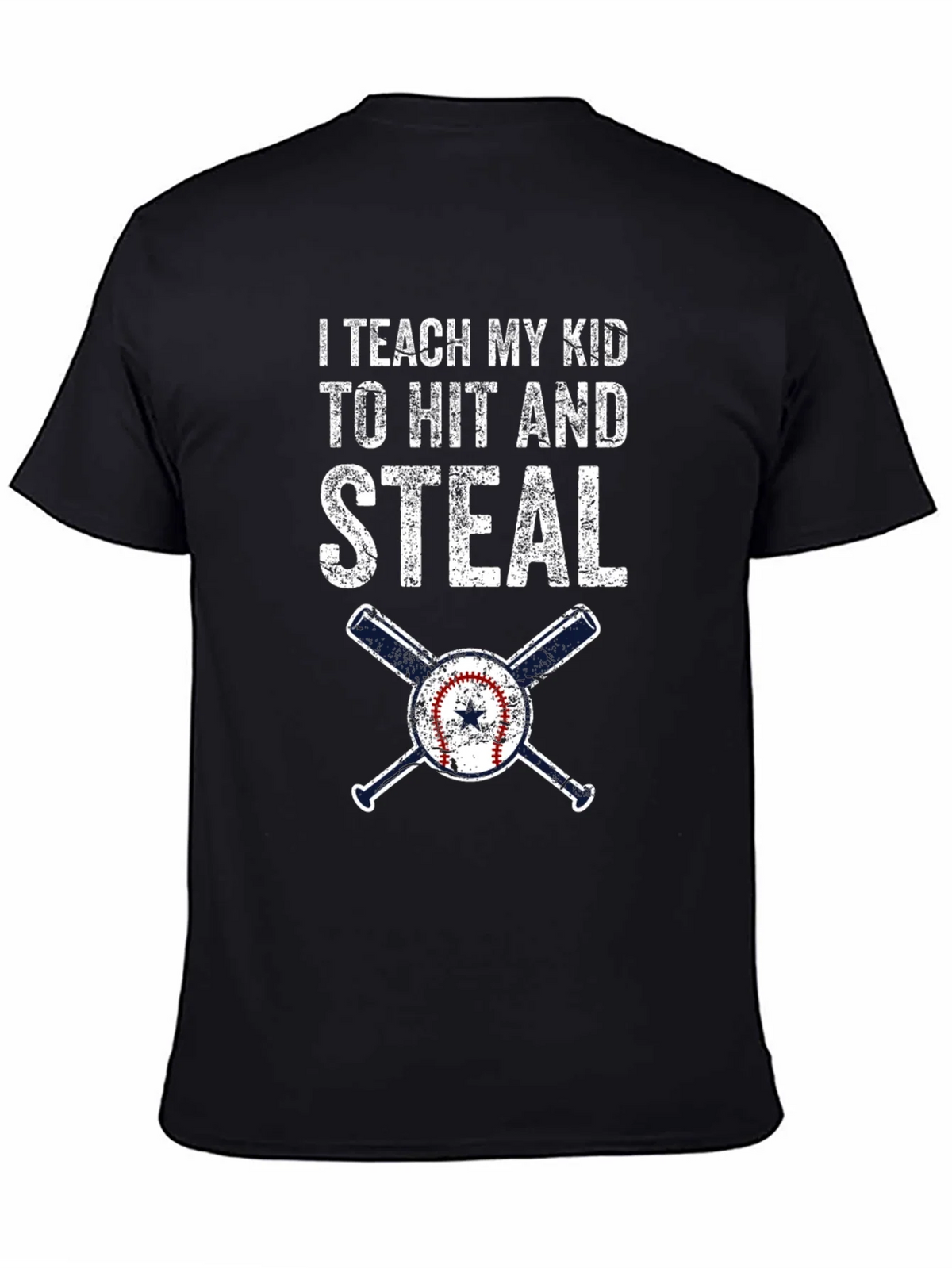 I Teach My Kid To Hit and Steal Baseball T-Shirt product image 4
