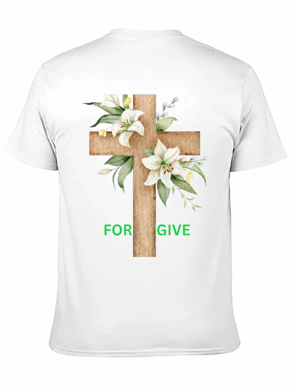 Forgive Floral Cross Graphic T-Shirt product image 10