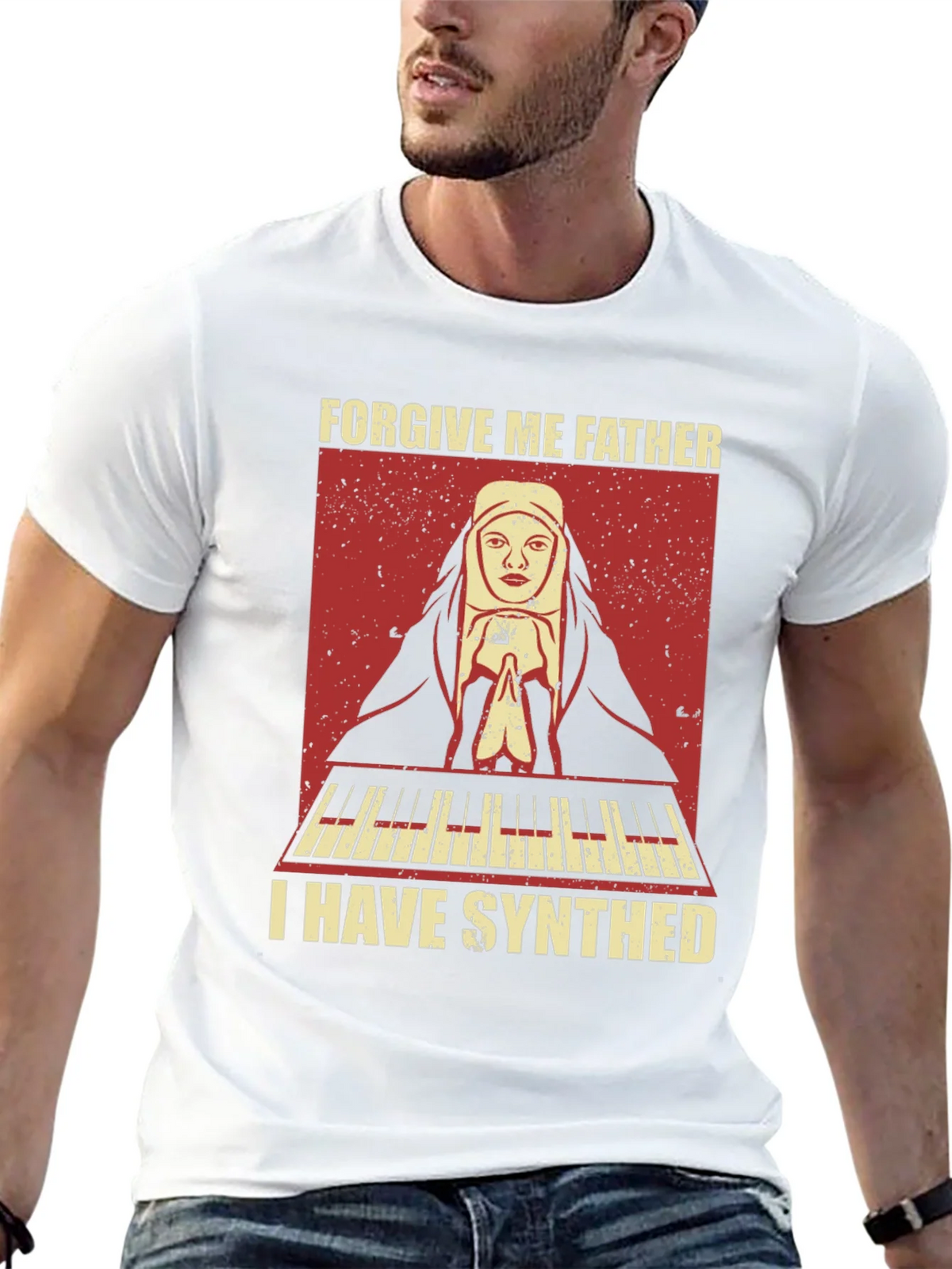 Forgive Me Father I Have Synthed T-Shirt product image 10