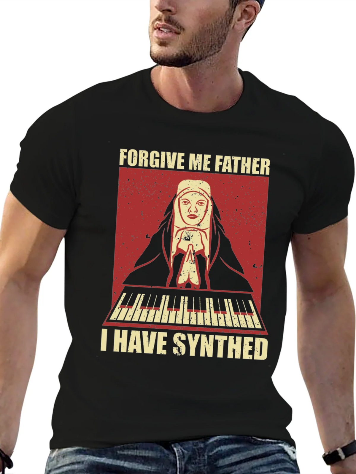 Forgive Me Father I Have Synthed T-Shirt product image 6
