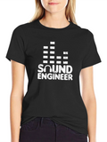 Sound Engineer Black T-Shirt product image 1